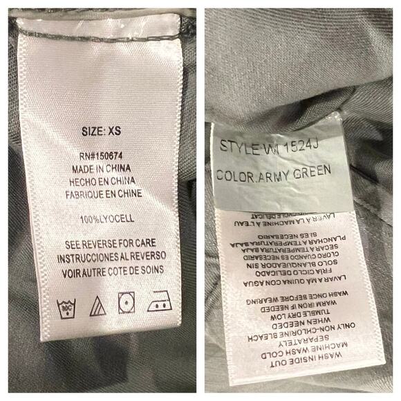 WASH LAB DENIM Road Trim Split Hem Zip-Up Jacket Size XS - Picture 11 of 12